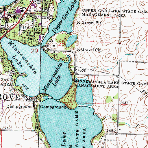 Topographic Map of Orrs Campe Winakawin, IA