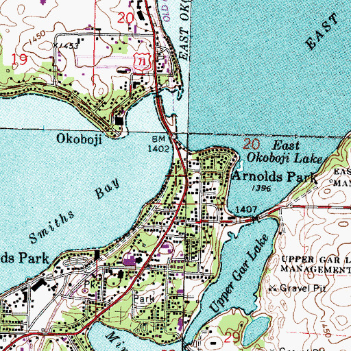 Topographic Map of Mattock Cabin Historical Marker, IA