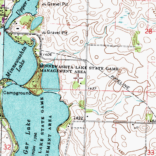 Topographic Map of Pelican Ridge Mobile Home Community, IA