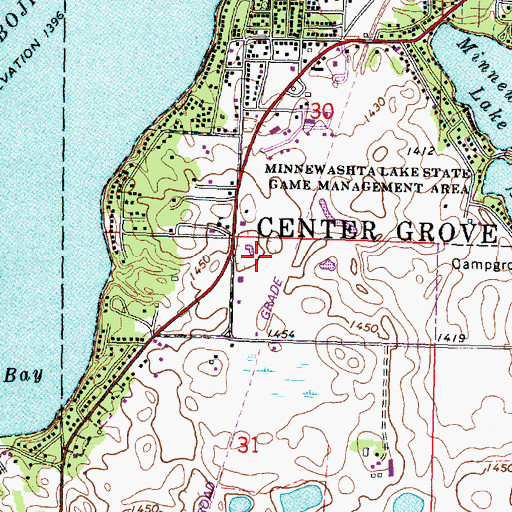 Topographic Map of Emerald Hills Golf Club, IA