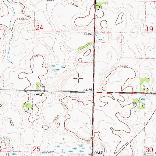 Topographic Map of Superior Marsh Area, IA