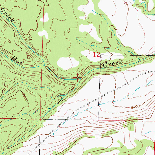 Topographic Map of Piedrosa Creek, CO