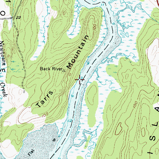 Topographic Map of Arrowsic-Georgetown Bridge, ME