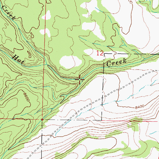 Topographic Map of Piedrosa Canyon, CO