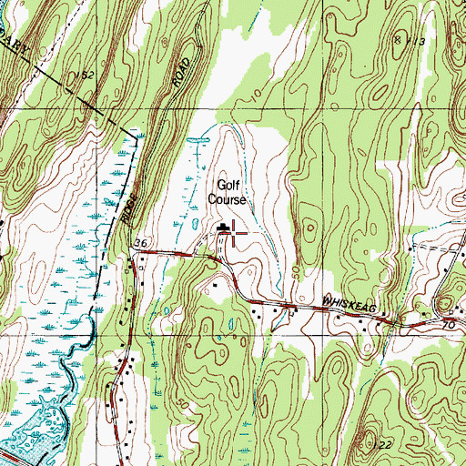 Topographic Map of Bath Country Club, ME