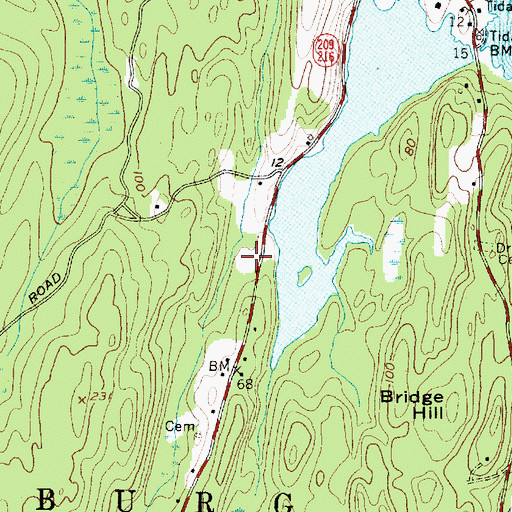 Topographic Map of Phippsburg Elementary School, ME