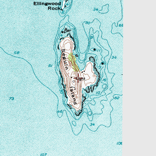 Topographic Map of Seguin Island Light Station, ME