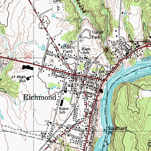 Topographic Map of Shepherd of the Faith Church, ME