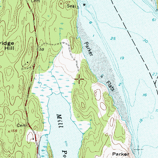 Topographic Map of Squirrel Point Light Station, ME
