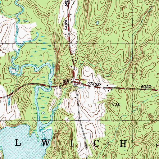 Topographic Map of Woolwich Town House, ME