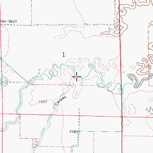 Topographic Map of La Jara Arroyo, CO
