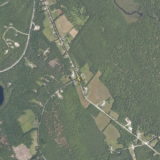 Aerial/Satellite Image of Brett Hill, ME