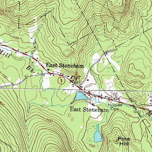 Topographic Map of Congregational Church, ME