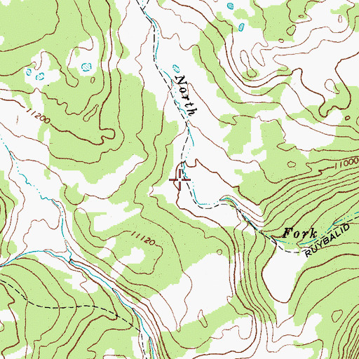 Topographic Map of Ruybalid Trail, CO