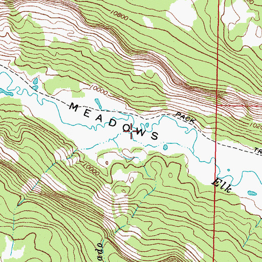 Topographic Map of Rito Colorado, CO