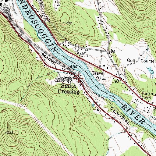 Topographic Map of Kingdom Hall of Jehovahs Witnesses, ME