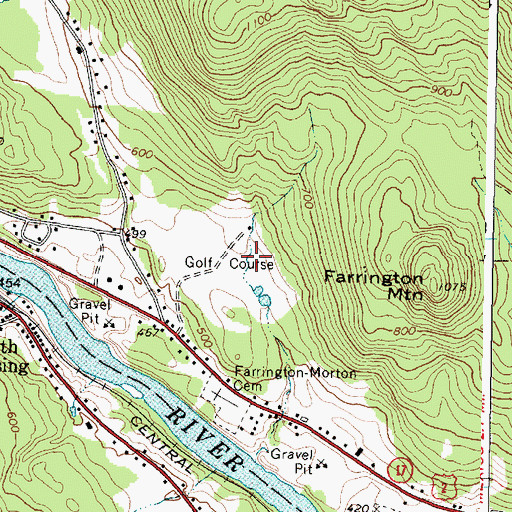 Topographic Map of Oakdale Country Club, ME