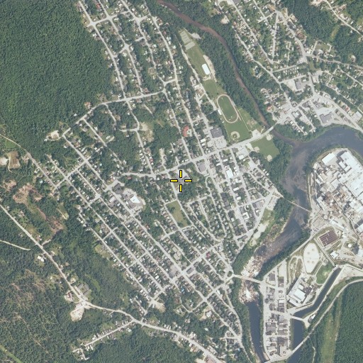 Aerial/Satellite Image of Rumford Elementary School, ME