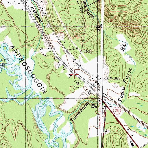 Topographic Map of Seventh Day Adventist Church, ME