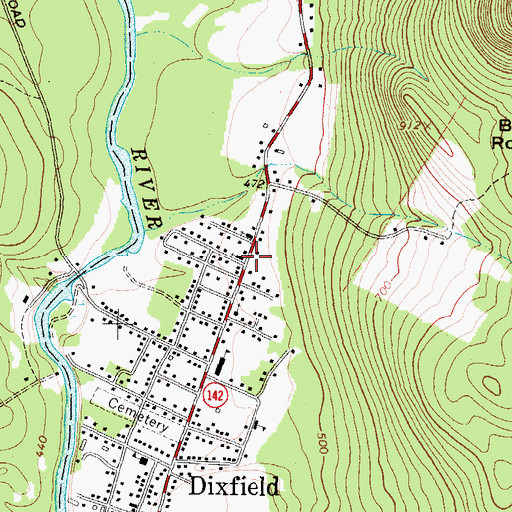 Topographic Map of Seventh Day Adventist Church, ME