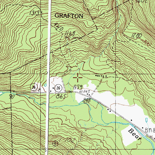 Topographic Map of Step Falls Preserve, ME