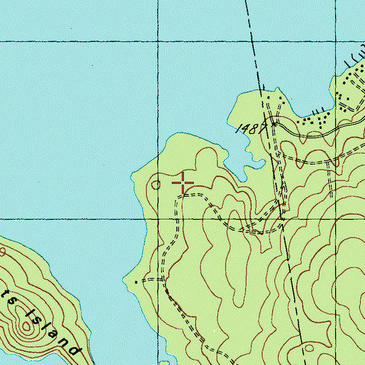 Topographic Map of Stephen Phillips Preserve, ME