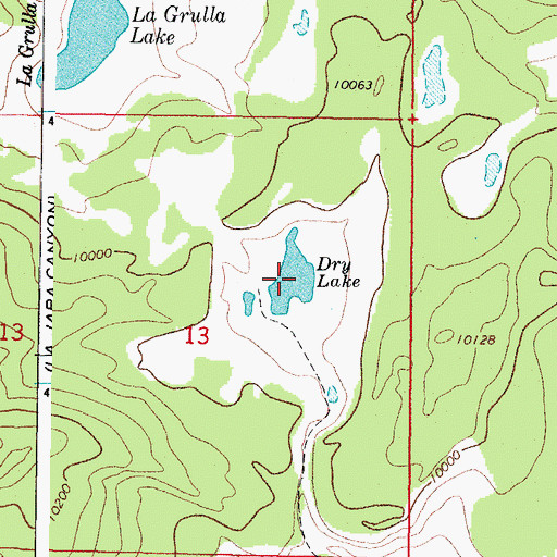 Topographic Map of Dry Lake, CO