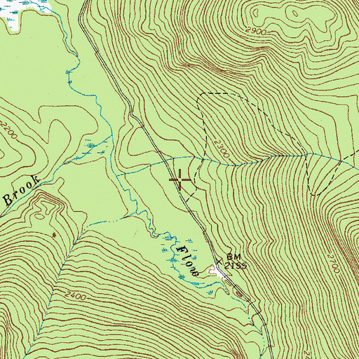 Topographic Map of Ben Dewitt Camp (historical), ME