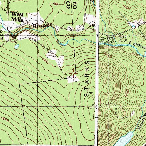 Topographic Map of Boardman-True Cemetery, ME