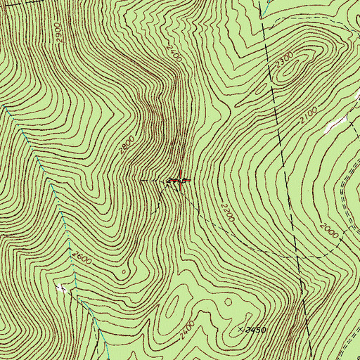 Topographic Map of Camp Number Eleven (historical), ME