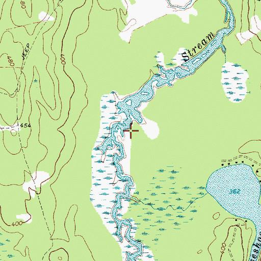 Topographic Map of Chesterville Wildlife Management Area, ME