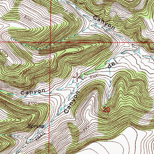Topographic Map of Romero Canyon, CO