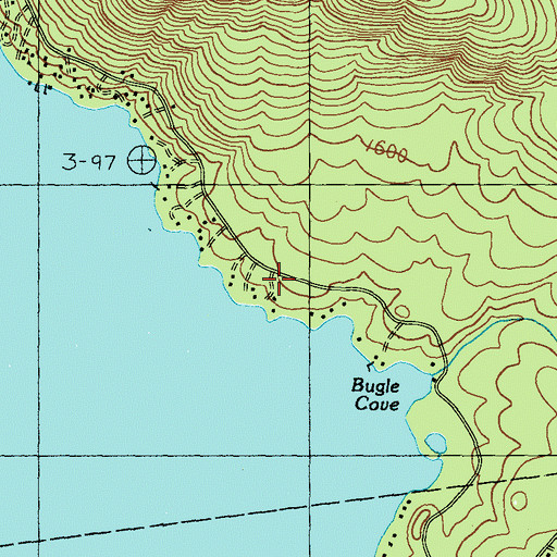 Topographic Map of Clear Water Sporting Camps, ME