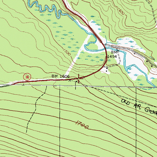 Topographic Map of Dead River (historical), ME