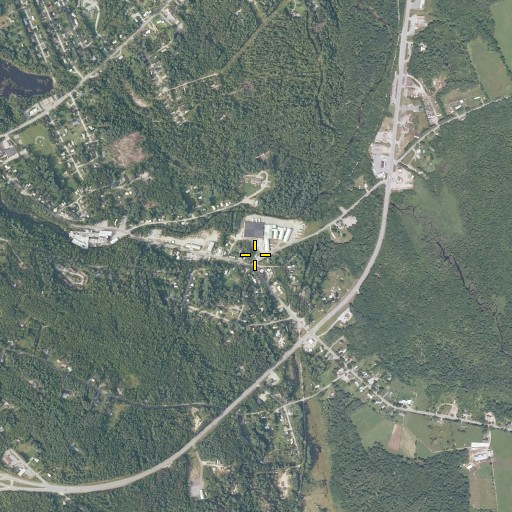 Aerial/Satellite Image of Dryden Post Office, ME