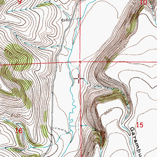 Topographic Map of Garambuyo Gulch, CO