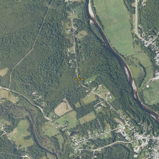 Aerial/Satellite Image of Merrill Hall, ME