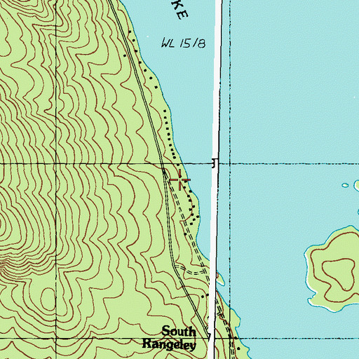 Topographic Map of Mountain View Camps, ME