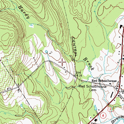 Topographic Map of Nor 40 Campground, ME