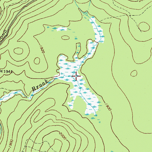 Topographic Map of Norton Brook Pond, ME