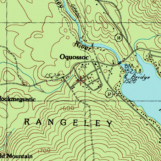 Topographic Map of Our Lady of the Lakes Catholic Church, ME
