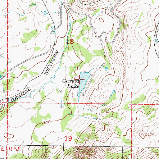 Topographic Map of Garcia Lake, CO