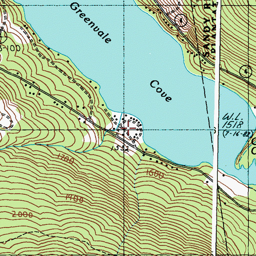 Topographic Map of Sam-o-set Camps, ME