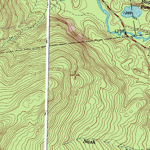 Topographic Map of Sarampas Falls Campsite (historical), ME