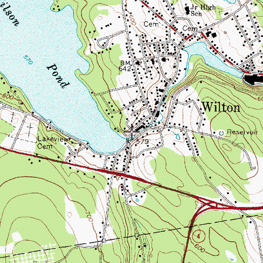 Topographic Map of Wilton Farm and Home Museum, ME