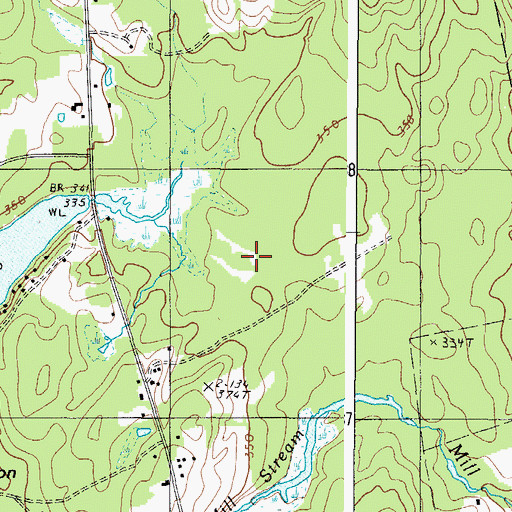 Topographic Map of Abnaki Camping Center, ME