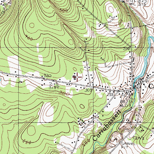 Topographic Map of Canaan Elementary School, ME