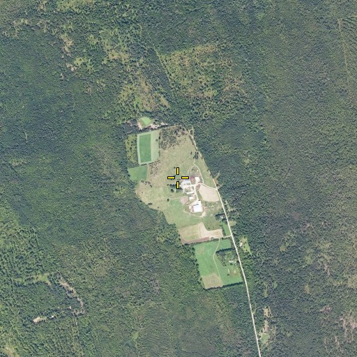 Aerial/Satellite Image of Fush Hill, ME