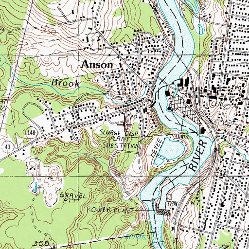Topographic Map of Garret Schenck Elementary School, ME