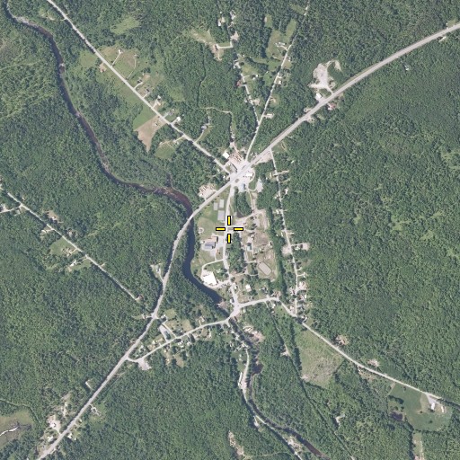 Aerial/Satellite Image of Harmony Post Office, ME